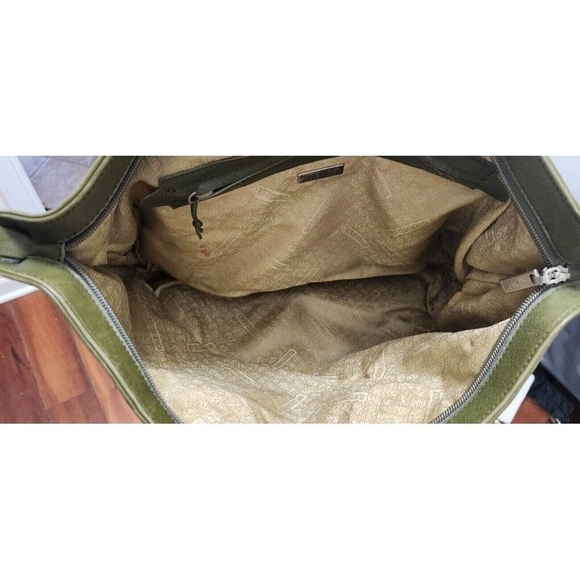 Bottega Venetta leather hand bag/ tote bag Green - Picture 14 of 16